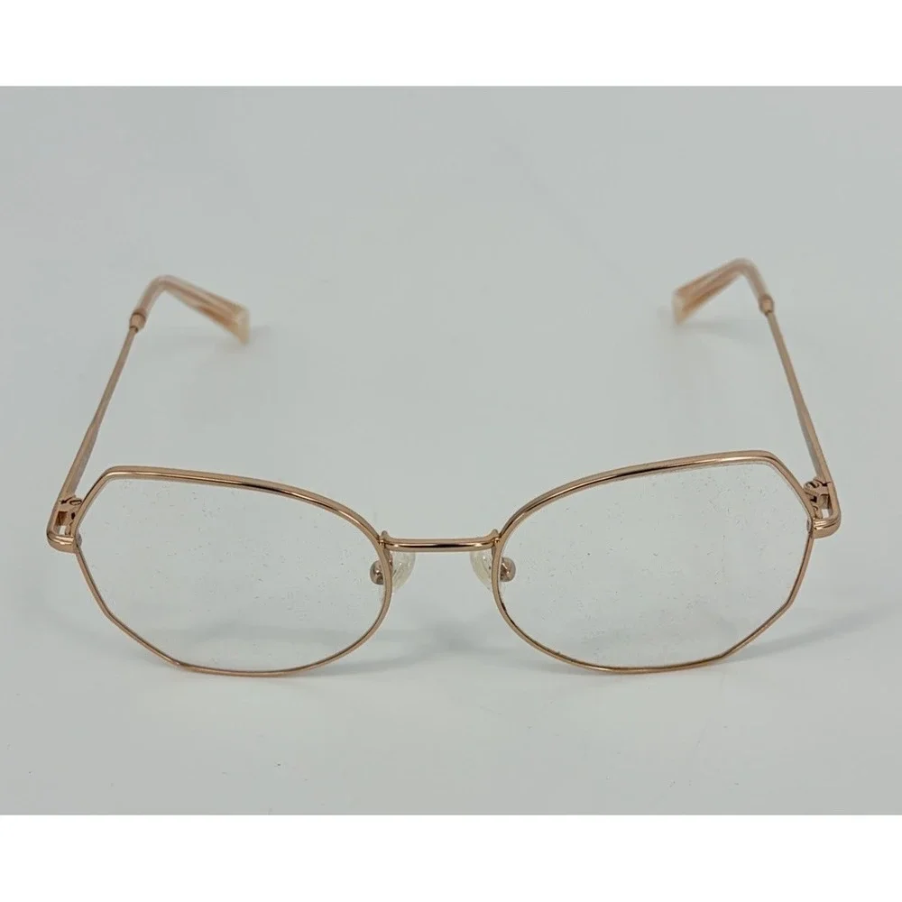 Kendall and Kylie Joanna Eyeglasses Frames Wire Rim Rose Gold 52-18-140